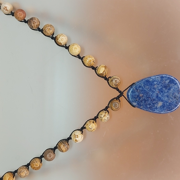 Handmade Jasper & Sodalite Necklace, Handcrafted, by Rust Belt Raised - Picture 11 of 16